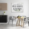 Stupell Industries Self-Serve Kitchen Sign White Flowers 24 Hours, 48" x 36" - 2 of 4