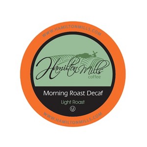 Hamilton Mills Morning Roast Decaf Flavored Coffee Pods,Keurig 2.0, 40 Count - 1 of 4