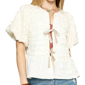 Women's Bow Top - umgee - 1 of 4