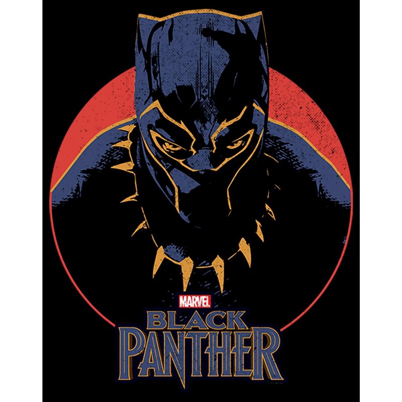 Men's Marvel Black Panther 2018 Retro Circle T-Shirt, 2 of 6