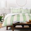 Deny Designs Avenie Modern Craft Spring Striped Duvet and Sham Set Green - 3 of 4