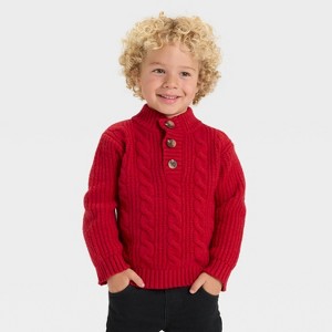 Toddler Boys' Mockneck Knit Sweater - Cat & Jack™ - 1 of 3