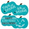 Big Dot of Happiness Teal Pumpkin - Decorations DIY Halloween Allergy Friendly Trick or Trinket Essentials - Set of 20 - 2 of 4