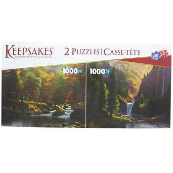 The Canadian Group Set of 2 Keepsakes 1000 Piece Jigsaw Puzzles | Mountain Landscapes