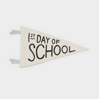1st Day of School Kids' Decorative Words Pennant - Pillowfort™