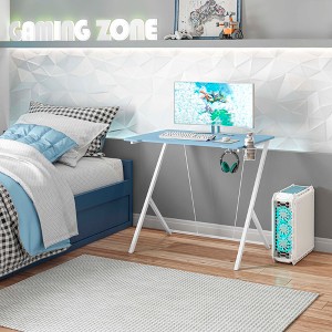 Racxily Mobili Kids Gaming Desk, Blue - 1 of 4