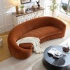 VYNXARIA Modern Design Curved Shaped Sofa Couch for Living Room,Upholstered Fabric 4-Seat Sofa No Need to Assembly Couch for Apartment - 4 of 4