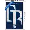 Trends International MLB Tampa Bay Rays - Logo 25 Framed Wall Poster Prints - 3 of 4