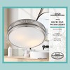 Good Housekeeping Roman Bathroom Ventilation Fan with Light and Night Light, Removes Excess Humidity, Safe Use Above Shower Enclosures, Brushed Nickel - 2 of 4
