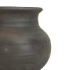 Smoke Colored Decorative Vase Black Terracotta by Foreside Home & Garden - 3 of 4