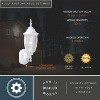 VAXCEL Rogers Park Aluminum 6.25-in. W 1 Light Black Motion Sensor Dusk to Dawn Outdoor Wall Lantern Clear Glass - 4 of 4