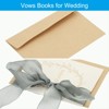 Unique Bargains Wedding Vows Books Ribbon Card 6.7x4.7 Inch 2 Pcs - 3 of 4