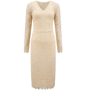 long sleeve bodycon dress wedding guest Wedding Guest Dress for Women Long Sleeve Bodycon Ribbed Knit Maxi Dress  Fall Formal Dresses Apricot M
