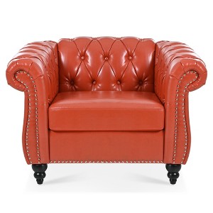 TiramisuBest 1 Seater Sofa For Living Room,Black - 1 of 4