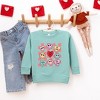The Juniper Shop Candy Heart Smile Solid Toddler Graphic Sweatshirt - 2 of 3