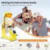 HOMDOX 3-in-1 Hat Press Auto Heat Machine w/3 Platens No Crease/Stick&One-Touch Easy Press for Cap T-Shirt Small HTV Iron on Vinyl Sublimation Yellow - 3 of 4