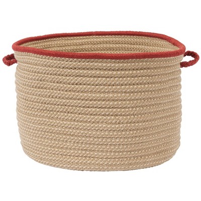 Colonial Mills Boat House Utility Basket, 18 by 12-Inch, Rust Red