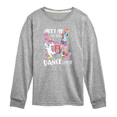 JoJo Siwa Meet Me On The Dance Floor Long Sleeve Graphic T-Shirt - Athletic Heather - 3T