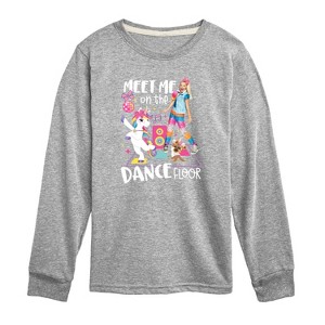 JoJo Siwa Meet Me On The Dance Floor Long Sleeve Graphic T-Shirt - Athletic Heather - 3T - 1 of 3