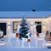 PVC Iridescent Striped Braided Reindeer Set of 3 LED Holiday Decoration 26.97 x 16.14 x 11.22 Inch - 2 of 4