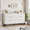 Drawer Dresser with Adjustable Legs - Waterproof MDF Top, Rustic Modern Design, Anti-Tip Safety & Easy Assembly - 4 of 4