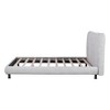 HomeRoots Light Gray Tufted Upholstered Queen Bed Frame - 4 of 4