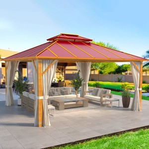 EROMMY 14 Ft. W x 12 Ft. D Aluminum Patio Gazebo - 1 of 4