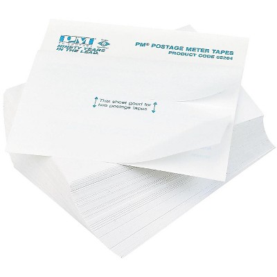 PM Company Postage Meter Double Tape Inkjet Shipping Labels 507801