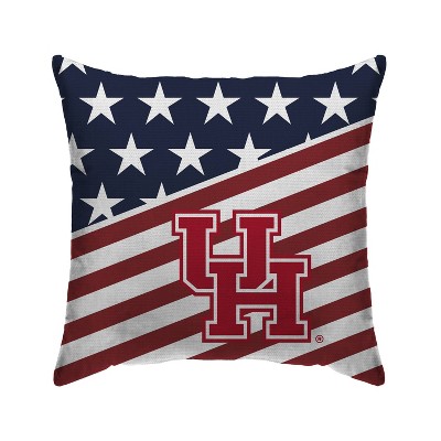 NCAA Houston Cougars Americana Decorative Throw Pillow