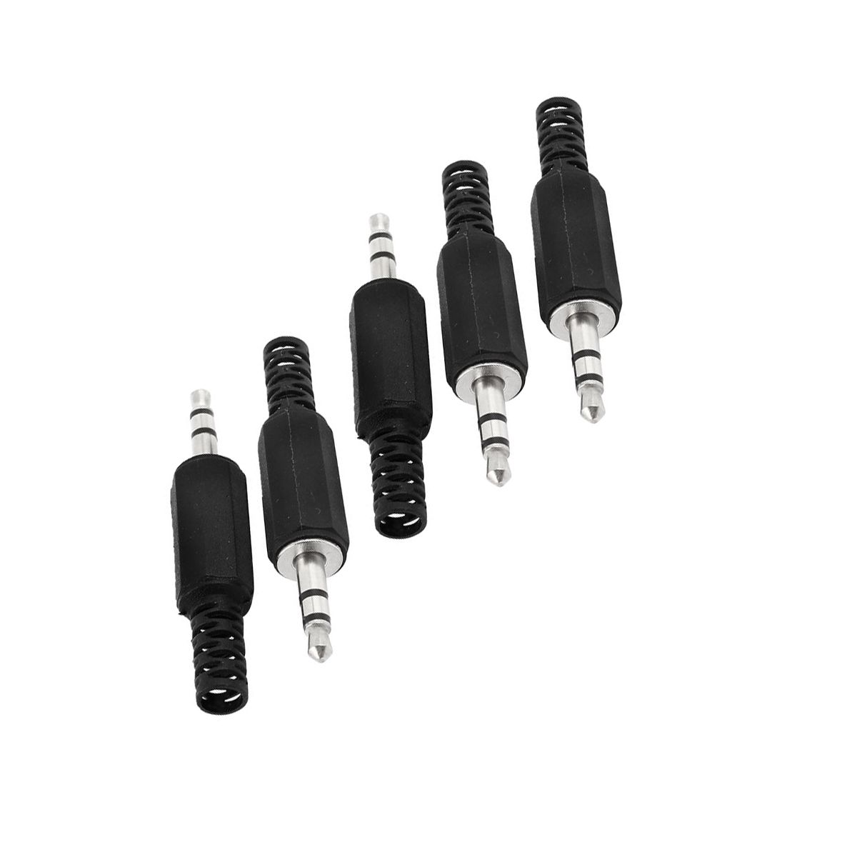 Unique Bargains Metal Plastic Audio Connector 5 x 0.9 cm 5 Pcs - thumbnail 3