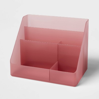 Pink Desk Supplies and Accessories Organization,Desk Organizer with Light  Pink