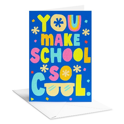 Back to School Card for New School Year Cool School