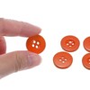 Unique Bargains Resin Craft DIY Round Flat 4-Hole Replacement Sewing Buttons 10 Pcs - 4 of 4