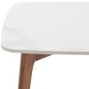 Karina Square End Table - White Ceramic Faux Marble/Walnut - Safavieh - 4 of 4