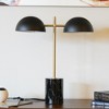 Fortune Candy Modern Black and Gold Table Lamp with Ceramic Fixture, Elegant Desk Light for Home or Office - 4 of 4