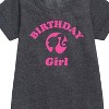 - Barbie - Birthday Girl Graphic Short Sleeve Fleece Dress - 2 of 3