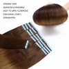 Jessie's Wig 16-26 Inch Tape In Hair Extensions 50g For Women Thin Hair Straight #4T27 Medium Brown With Dark Blonde 20 Pcs/Pack - 3 of 4