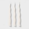 6pk Taper Candle Set White Wavy - Room Essentials™ - image 3 of 3