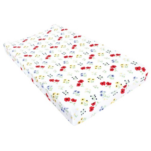 Hudson Baby Infant Girl Changing Pad Cover, Wildflower, One Size - image 1 of 2