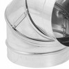 DuraVent DuraBlack 8-Inch Diameter Stainless Steel Single Wall Wood Burning Stove 90 Degree Elbow Pipe Connector to Vent Smoke and Exhaust, Silver - 3 of 4