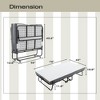 Twin Size Folding Bed with with Memory Foam Mattress and Metal Frame - 2 of 4