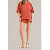 Women's Textured Waffle Woven Top - MIOU MUSE - 3 of 4