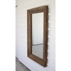 Recycled Wood Rectangle Framed Mirror – 51" Tall by Kalalou - 3 of 3