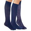 Collections Etc Stylish & Comfortable 15-20mmHg Compression Knee High Stockings, 3 Pairs - Made in USA - 3 of 3