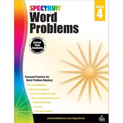 Spectrum Word Problems, Grade 4 - (Paperback)