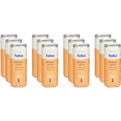 Taika Coffee Mocha Latte - Case of 12 - 8 fl oz