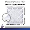 Filter King 16.38x21.5x1 Air Filter | 4-PACK | Carbon MERV 8 HVAC Pleated A/C Furnace Filters | MADE IN USA | Actual Size: 16.38 x 21.5 x .75" - 2 of 4