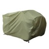 Unique Bargains Outdoor 190T-PU Waterproof Double Stitched Seams ATV Cover Green - 3 of 4