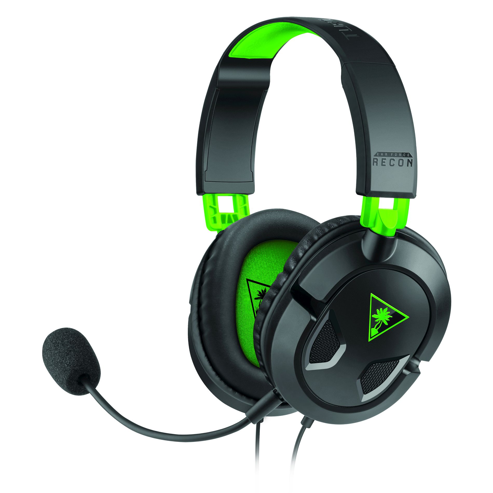 Turtle Beach Recon 50X Stereo Gaming Headset for Xbox One/Series X|S - Black/Green: Built-In Microphone, 3.5mm Jack Connection