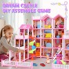 Skirfy Dollhouse, 20 Rooms Playhouse with 4 Dolls Playset with Furniture&Light Strip& Rotating Slide, Gift Toy for Kids - 2 of 4